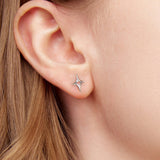 925 Sterling Silver Earrings 1.2x0.9cm