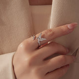 925 Sterling Silver White Gold Plated Rings