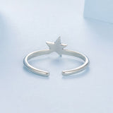 925 Sterling Silver Star Ring for Women