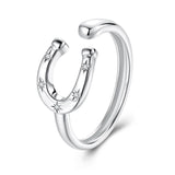 925 Sterling Silver & White Gold Plated Pavé CZ Ring