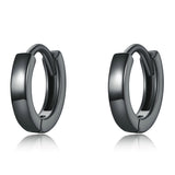 925 Sterling Silver & Plated Black Gold Earrings