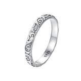 925 Sterling Silver Oxidized 2.8mm Band Ring Size 6.0 for Women