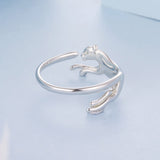 925 Sterling Silver Ring with Pavé Setting CZ in White Gold Plating