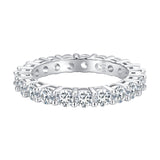 925 Sterling Silver Moissanite 0.1ct Ring Size 6 for Women