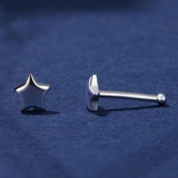S925 Sterling Silver Earrings with Plated Platinum Finish for Women