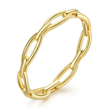 925 Sterling Silver 0.3cm Platinum Plated Ring