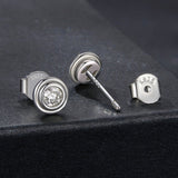 925 Sterling Silver 0.1 Carat Genuine Moissanite Earrings for Women