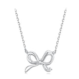 925 Sterling Silver Plated White Gold 40+5cm Adjustable Necklace for Women