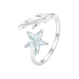 925 Sterling Silver & Opal Ring for Women