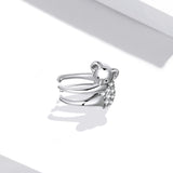 925 Sterling Silver CZ Pavé Setting Earrings