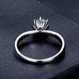 925 Sterling Silver Plated Moissanite Ring Size 6