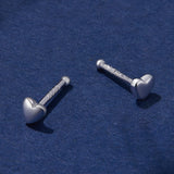 999 Platinum-Plated S925 Silver Earrings