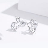 S925 Sterling Silver Plated Platinum Earrings
