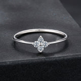 925 Sterling Silver Moissanite Size 6 Ring for Women