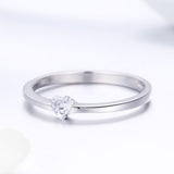 925 Sterling Silver Ring for Women Size 6.0 with Pavé Setting CZ