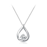 925 Sterling Silver Necklace with 1 Carat Moissanite - 400mm Length for Women