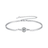 S925 Sterling Silver 5.0mm Moissanite Bracelet for Women