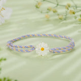 925 Sterling Silver Plated Platinum Deep Seashell Bracelet 24cm Adjustable for Women