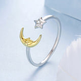 925 Sterling Silver & Gold Plated Pavé Set CZ Ring for Women