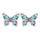 925 Sterling Silver Earrings with Enamel and CZ for Women