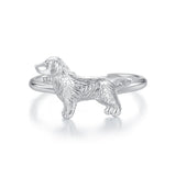 925 Sterling Silver Dog Ring 1.7mm for Women