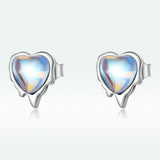 925 Sterling Silver Moonstone Earrings for Women