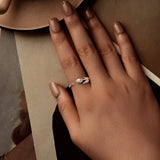 925 Sterling Silver Plated White Gold 0.18cm Rings for Women