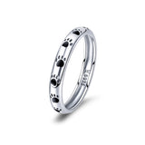 925 Sterling Silver Ring for Women - Size 5.0, Width 0.3cm
