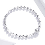 925 Sterling Silver Bracelet 17cm Oxidized & Platinum Plated for Women