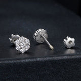 925 Sterling Silver Moissanite 0.15ct/0.027ct Earrings for Women