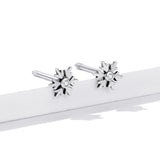 925 Sterling Silver Earrings with Pavé Setting and Oxidized Finish