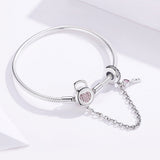 925 Sterling Silver Bracelet 17cm for Women