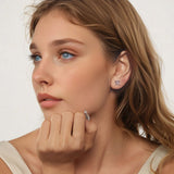 925 Sterling Silver Earrings with Enamel Process for Women