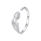 925 Sterling Silver Plated White Gold 0.18cm Rings for Women