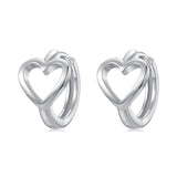 925 Sterling Silver Plated White Gold Earrings for Women