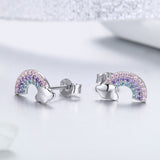 925 Sterling Silver Earrings with Pavé Setting CZ