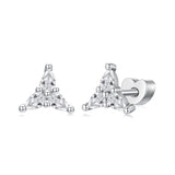 925 Sterling Silver Earrings with Pavé Setting CZ
