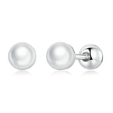 925 Sterling Silver Quality Shell Pearl Earrings for Women