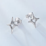 925 Sterling Silver Earrings 1.2x0.9cm