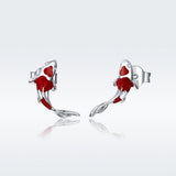 925 Sterling Silver Plated Earrings with Pavé Setting CZ for Women