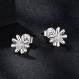 925 Sterling Silver Moissanite 0.3cm Earrings for Women