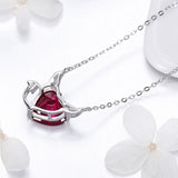925 Sterling Silver Necklace with 1.5x1.3 cm Pendant for Women
