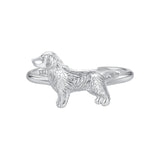925 Sterling Silver Dog Ring 1.7mm for Women