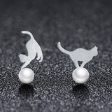 925 Sterling Silver Shell Pearl Earrings for Women