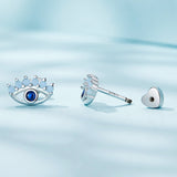 925 Sterling Silver Plated Platinum Opal Earrings for Women