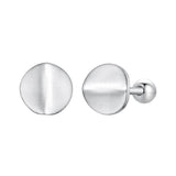 925 Sterling Silver + White Gold Plated Earrings