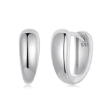 925 Sterling Silver Oxidized Earrings 12x5mm for Women