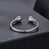 925 Sterling Silver Moissanite Ring Size E