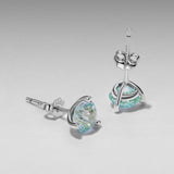 925 Sterling Silver Oxidized CZ Earrings