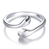 S925 Sterling Silver Oxidized Ring for Women